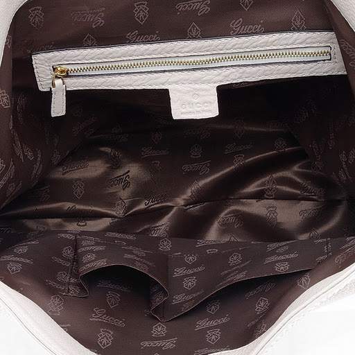 1:1 Gucci 247597 Gucci Heritage Medium Shoulder Bags-Cream Leather - Click Image to Close